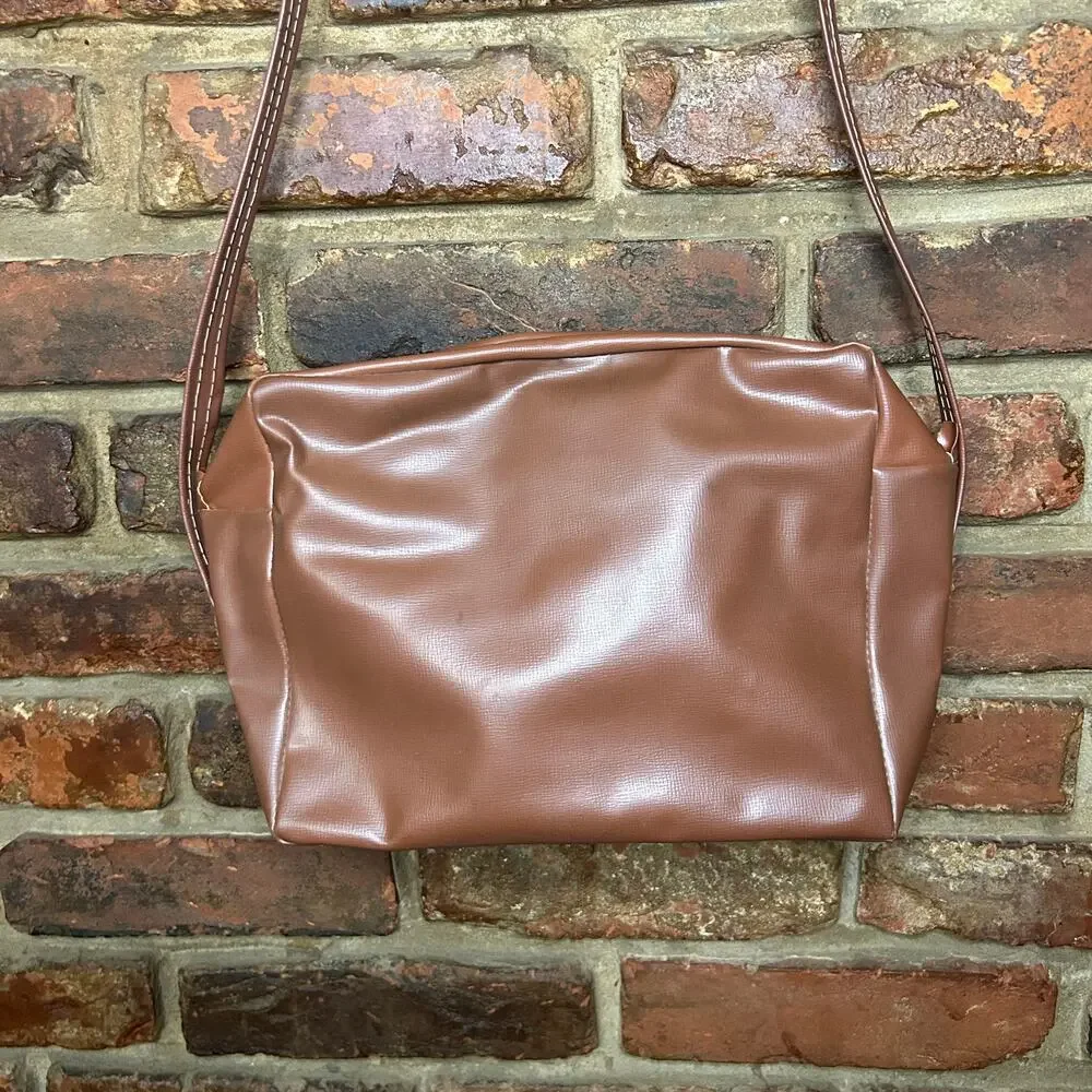 Bilora Vintage Brown Leather Camera Bag Case Tote Shoulder Strap